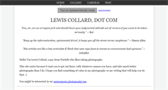 Desktop Screenshot of lewiscollard.com