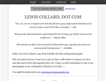 Tablet Screenshot of lewiscollard.com